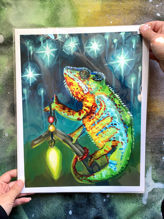 Chameleon Messenger Print
