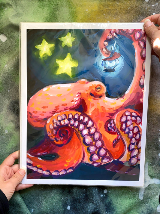 Octopus Messenger Print