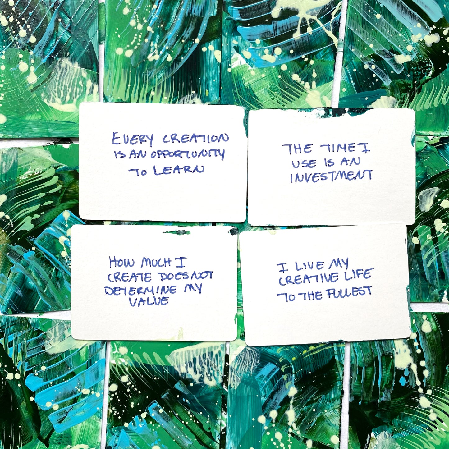 Mini Abstract Artist Affirmation Cards - Equinox